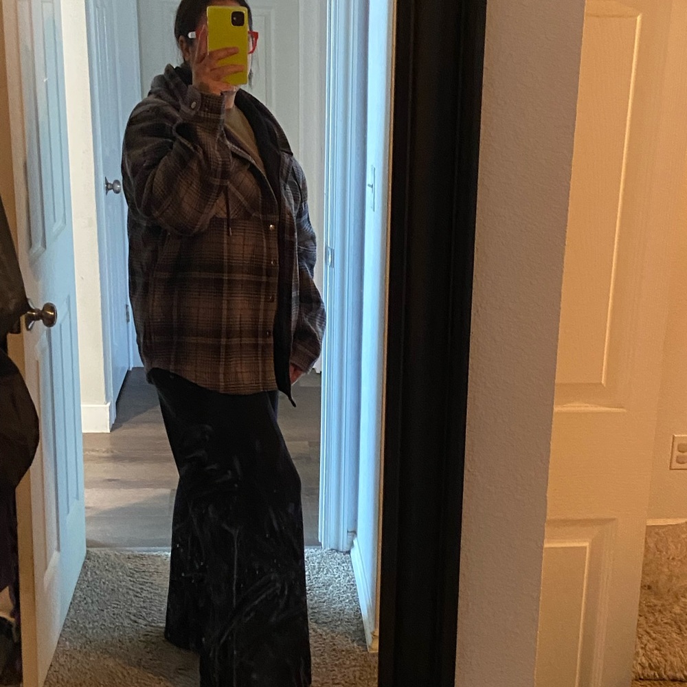 Plaid Button-Up Jacket - image 5